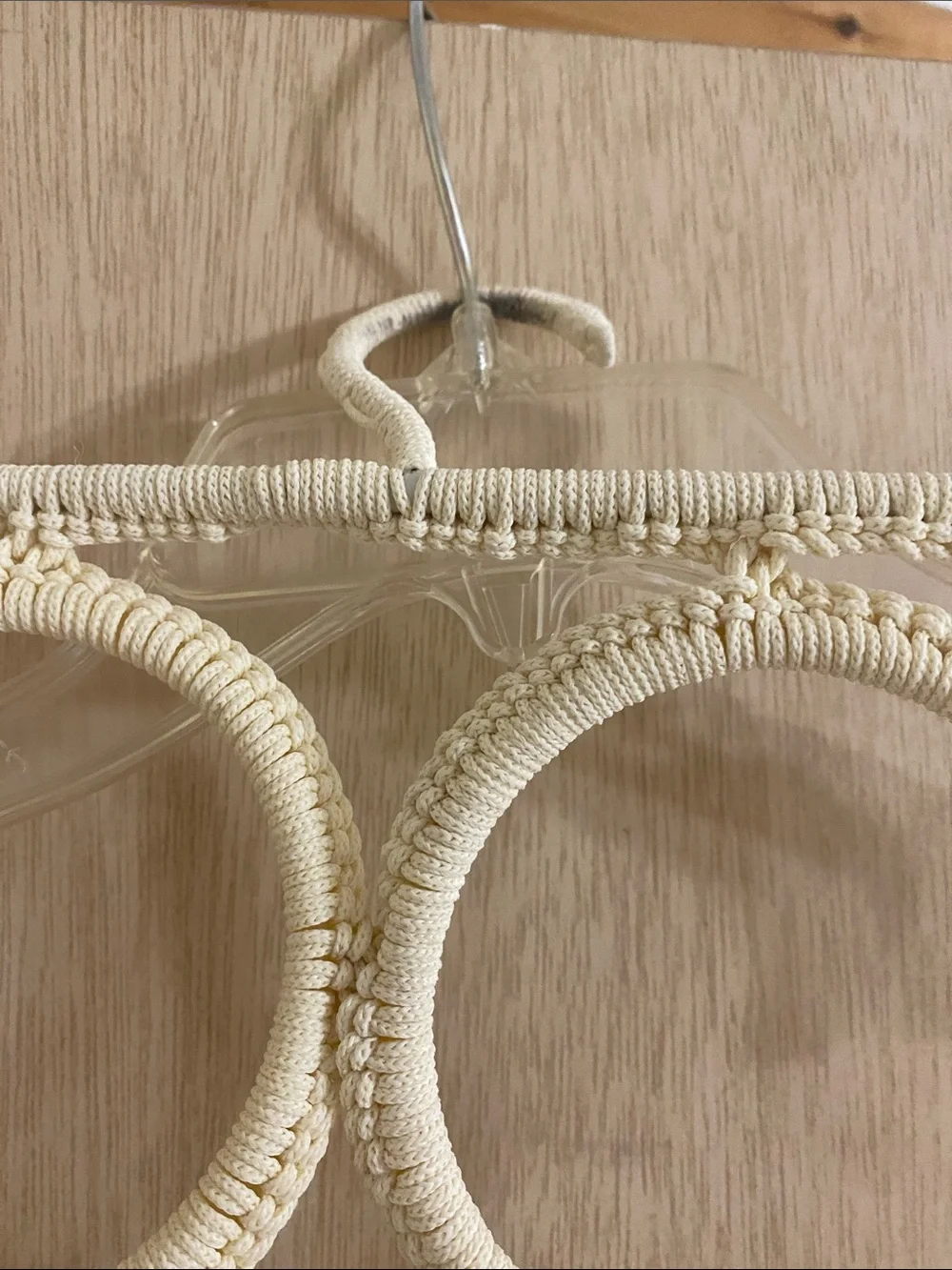 IKEA Cream Multi-Ring Scarf & Accessory Hanger